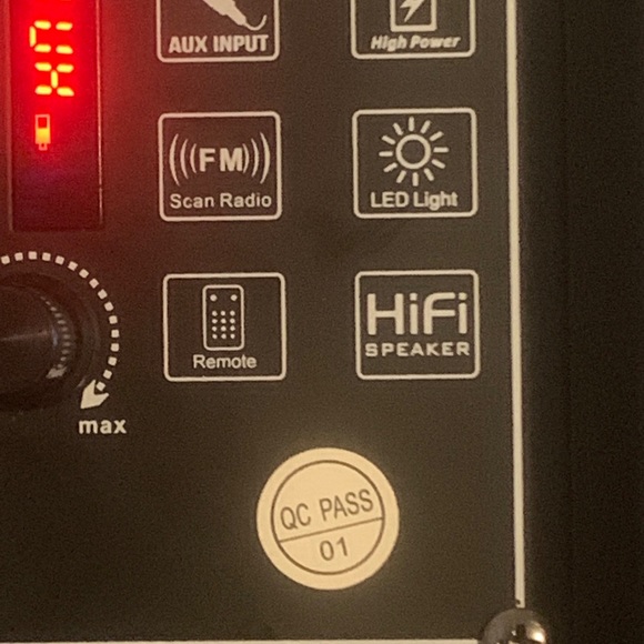 Naxa karaoke bluetooth party speaker combo w mic and remote - Picture 10 of 14